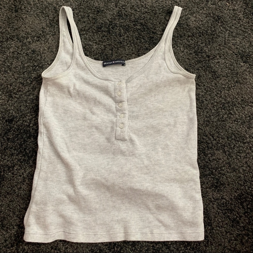 grey brandy melville tank